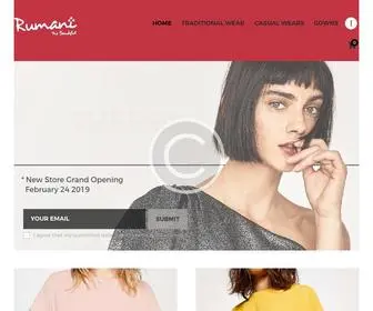 Rumanithebeautiful.com(Fashion Brand) Screenshot