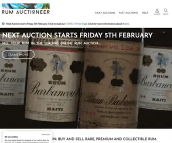 Rumauctioneer.com(Rum Auctioneer) Screenshot