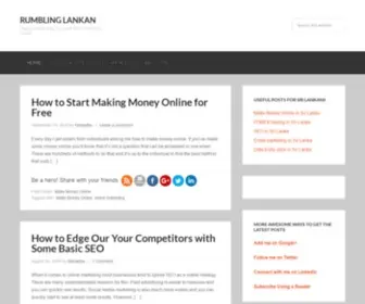 Rumblinglankan.com(Digital Marketing Tips and Tricks from Sri Lanka) Screenshot