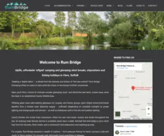 Rumbridgeglamping.com(Rum Bridge) Screenshot