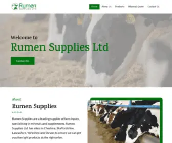 Rumensupplies.com(Rumen Supplies Ltd) Screenshot