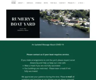 Rumerys.com(Rumery's Boat Yard) Screenshot