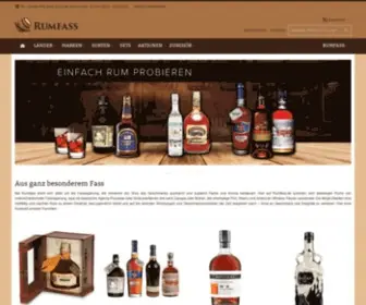 Rumfass.de(Der neue Onlineshop für exklusiven Rum) Screenshot