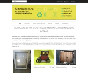 Rummages.co.nz(Your local building recycler) Screenshot