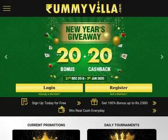 Rummyvilla.com Screenshot