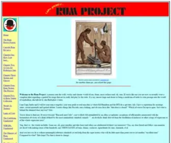 Rumproject.com(Capn Jimbo's Rum Project) Screenshot
