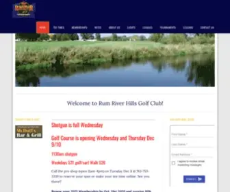 Rumriverhills.com(Rum River Hills Golf Club) Screenshot