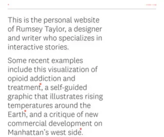 Rumz.org(This is the personal website of Rumsey Taylor) Screenshot