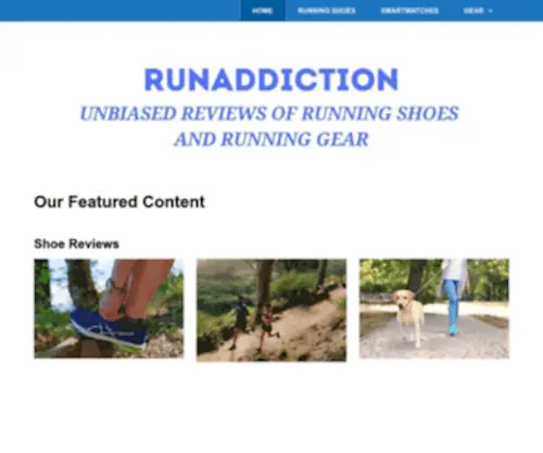 Runaddiction.in(Running Tips and Product Reviews for Runners) Screenshot