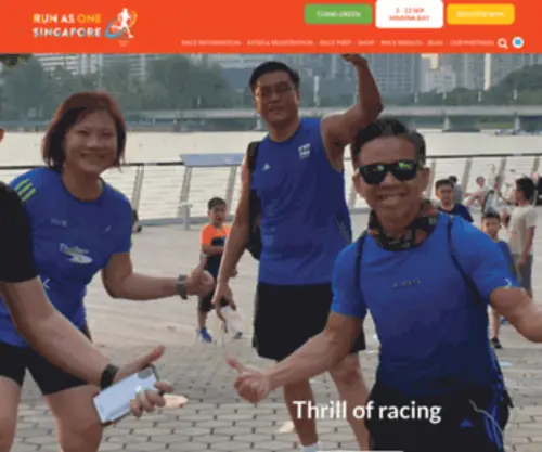 Runasonesg.com(Run as One Singapore) Screenshot