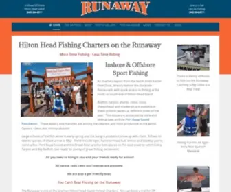 Runawayfishingcharter.com(Runaway Fishing Charters of Hilton Head SC) Screenshot