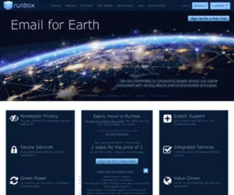Runbox.org(Secure and Private Email Hosting Services by Runbox) Screenshot