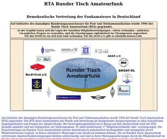 Runder-Tisch-Amateurfunk.de(RTA-Runder Tisch Amateurfunk-Portalseite) Screenshot