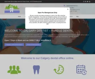 Rundledental.com(NE Calgary dentist at a convenient location on Rundlehorn Drive) Screenshot