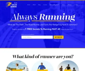 Rundreamachieve.com(Run Dream Achieve) Screenshot