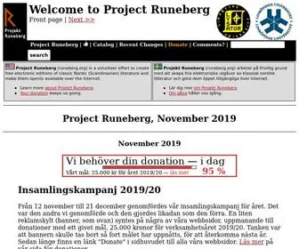 Runeberg.org(Project Runeberg) Screenshot