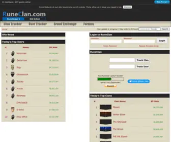 Runeclan.com(RuneScape XP Tracking) Screenshot