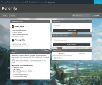 Runeinfo.com(Experience Tracker) Screenshot