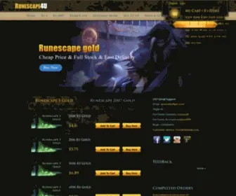 Runescape4U.com(Buy runescape gold) Screenshot