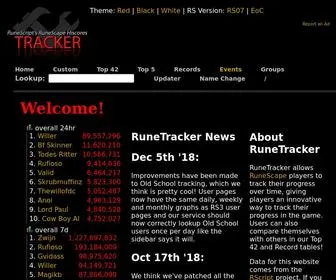 Runetracker.org(RuneScape) Screenshot