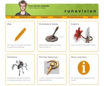 Runevision.com(Website of Rune Skovbo Johansen) Screenshot