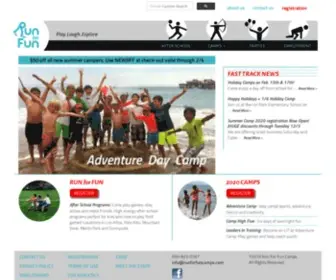 Runforfuncamps.com(After School Programs) Screenshot