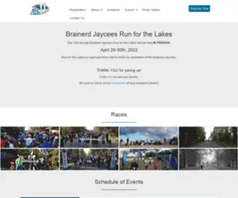 Runforthelakes.com(Brainerd Jaycees Run for the Lakes) Screenshot