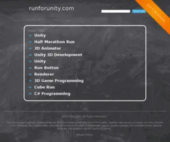 Runforunity.com(Runforunity) Screenshot