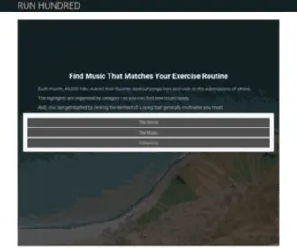 Runhundred.com(RUN HUNDRED) Screenshot
