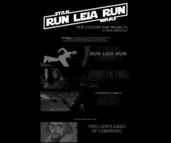 Runleiarun.com(Pop Culture Fan Projects by Adam Bertocci) Screenshot