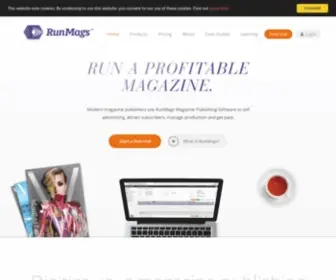 Runmags.com(CRM & Magazine Publishing Software) Screenshot