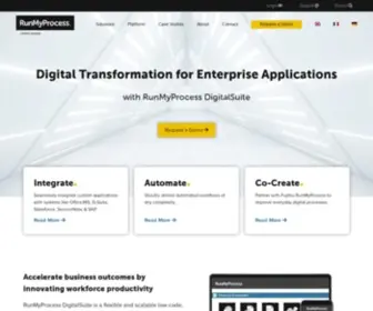 Runmyprocess.com(Fujitsu RunMyProcess) Screenshot