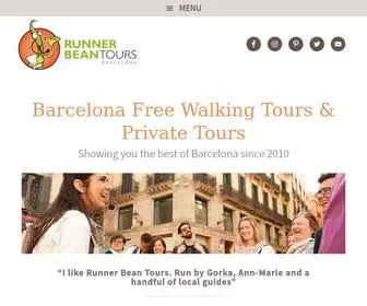 Runnerbeantours.com(Award-Winning Tours In Barcelona Since 2010) Screenshot