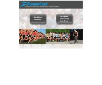 Runnercard.com(Registration) Screenshot