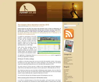 Runner.co.za(South African Road running blog) Screenshot