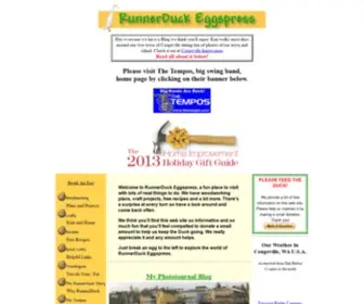 Runnerduck.com(RunnerDuck Eggspress. A fun family site) Screenshot