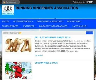 Running-Vincennes.fr(RUNNING VINCENNES ASSOCIATION) Screenshot