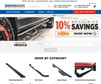 Runningboardwarehouse.com(The #1 Online Retailer of Truck Steps) Screenshot