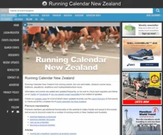 Runningcalendar.co.nz(Running Calendar New Zealand) Screenshot