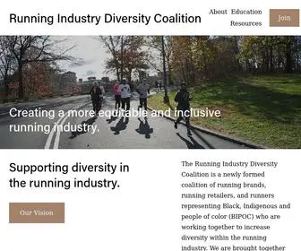 Runningdiversity.com(Running Industry Diversity Coalition) Screenshot