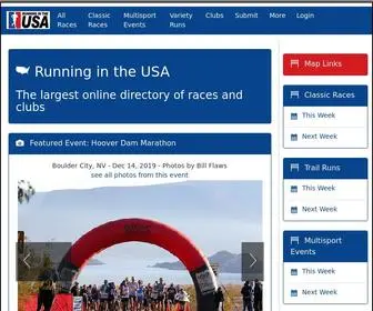 Runningintheusa.com(Running in the USA) Screenshot