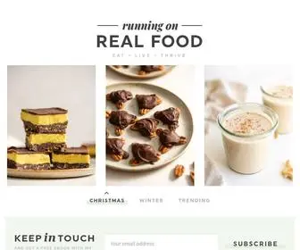 Runningonrealfood.com(Running on Real Food®) Screenshot