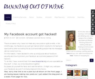 Runningoutofwine.com(Running Out Of Wine) Screenshot