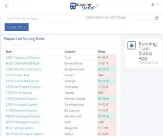 Runningstatus.in(Live Train Running Status) Screenshot