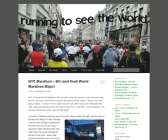 RunningtoseetheWorld.com(Where two passions meet) Screenshot