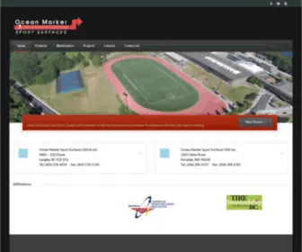 Runningtrack.com(OCEAN MARKER SPORT SURFACES) Screenshot