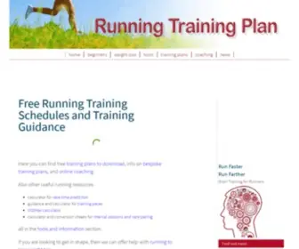 Runningtrainingplan.com(Running Training Plan) Screenshot