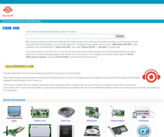 Runonpc.com(Driver Download) Screenshot