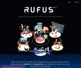 Runonrufus.com(RUFUS) Screenshot