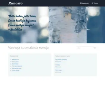 Runosto.net(Etusivu) Screenshot